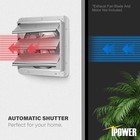 Ipower 16-inch Square Aluminum Automatic Gravity Shutter Louver Vent  Silver