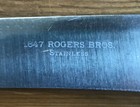 Set Lot 6 Vtg Antique 1847 Rogers Bros Stainless Silverplate Dinner Knives