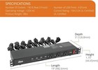 1u Rack Mount 19 Outlet Pdu Power Distribution Unit Power Strip Circuit Break   