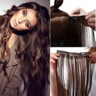 Clearance Clip In Human Hair Extensions Remy Real Hair Full Head Blonde Ombre Us