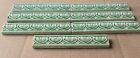 England - Antique Art Nouveau Majolica 7 Border Tiles C1900