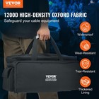 Vevor Dj Cable File Bag Dj Gig Bag 1200d Oxford Fabric With 9 Detachable Divider