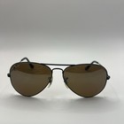 Ray-ban  b l  Vintage Sunglasses Bausch   Lomb Aviator Black Metal Usa 58 Mm