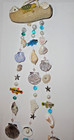Blue Crystals Wind Chime  23 With Shells Etc Etc  Bonus Dragonfly