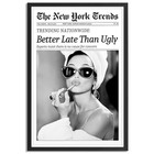 Trendy Luxury Black And White Framed Wall Art 12 l X 8 w Audrey Hepburn