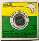 Golden Crisp Cereal Coin Brazil Sealed 10 Centavos 1987