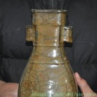 Old Song Dynasty Guan Kiln Porcelain Binaural Zun Cup Bottle Pot Vase Statue