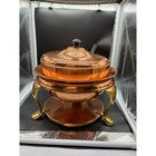 Vintage Copper And Brass Chafing Dish