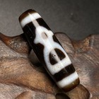 Rare Tibetan Buddhism Agate Otem Dzi Bead Amulet Necklace Pendant C462