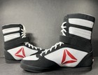 Reebok Boxing Boots Nubuck White Black Red Bd1348 Canelo Mayweather Men Sz 10