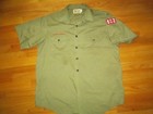 Bsa Vtg 1960s Loop Collar Boys Scouts Of America 902 Button Shirt Made In Usa L