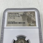 Ancient Roman Coin Severas Alexander Silver Denarius Ngc Ch Vf Mars 222-235ad