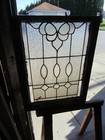   Antique Stained Glass Window With Bevels   24 X 32   Architectural Salvage