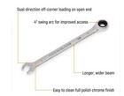 Gearwrench 86927 12 Piece 90-tooth 12 Point Metric Combination Ratcheting Wrench