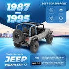 Complete Soft Top Hardware Frame Bow Kit For 1987-1995 Jeep Wrangler Yj