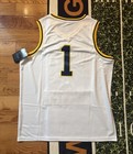  1 Wvu Mountaineers Ncaa Basketball Jersey Stitched Nwt Size L White