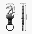 Dexnor Heavy Duty Key Chain Bottle Opener  Carabiner Key Ring Clip Car Key Fob