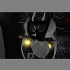 Side Black Auxiliary Light Spot Bracket Mount  Fit For Kawasaki Klr650 2008-2024
