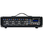 4 Channel 200 Watt Powered Pa Head Mixer With Bluetooth Remote And Effects Fx