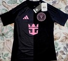 New Adidas Mls Miami Blk   Pink Messi  10 Futbol Child s Unisex Jeresy   29 99