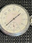 1912 Elgin Pocket Watch Gr 386 Model 6 Fancy Dial Ornate Star Case 16s 17j Runs