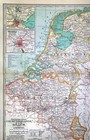 1902 Century Map Netherlands Holland Belgium Luxemburg Amsterdam Brussels Ghent