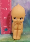 Ke1 Vtg 3 5  Kewpie Rose O neill Cameo Cupid Doll Vinyl Sitting Wings 