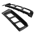 Carbon Fiber Print Abs Rear Window Louver 3pcs Rain Sun Guard Fz-wdlr3-dch15