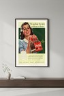 Vintage Coca-cola      Poster - 1950s Retro Ad - 24x36    - Mid-century Modern Decor