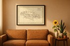 Jamaica Old Map - 1888 Jamaica Vintage Reproduction - Cartography Print