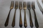 Vintage Art Deco Andover Silver Plate Lot 23 Forks Spoons Knives Silverplate