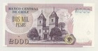 Chile 2000 Pesos 2003 Pick 158 Unc Uncirculated Banknote
