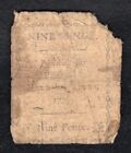 Pa-200 April 25  1776 9d Nine Pence Pennsylvania Colonial Currency Note  b 