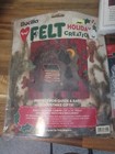 Quilt Embroidery Cross Stitch Kit Lot Bucilla Felt Holiday Christmas 