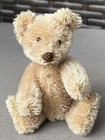 Vintage Miniature Steiff Mohair Teddy Baby Bear Warm Brown Mohair 4    No Id