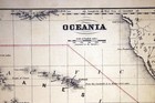 Antique 1866 Color Map Oceania Australasia Melanesia Polynesia Malaysia Mcnally