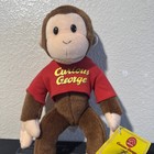 Curious George In Red Shirt 16 Inch Plush Stuffed Animal Applause New W tag
