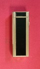 Vintage Dunhill Rollagas Butane Lighter Gold Colored Diamond black Enamel