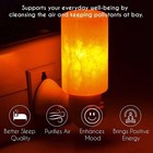 Himalayan Pink Salt Crystal Night Lamp  Cylinder Shape  Natural Himalayan Lamp