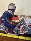 Nice Vintage Police Department Patrol Tin Friction Motorcycle Japan
