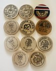 11 Vintage Wooden Nickel Restaurant Coffee Shop Steakhouse Cup Of Coffee Token
