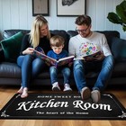 Kitchen Rug Black Anti-fatigue Kitchen Floor Mat     Non-slip Cushioned Comfort   