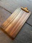 Small Rustic Wood Clipboard - Restaurant Menu Board - Check Presenter