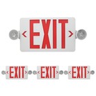 Led Exit Sign With Emergency Lights  Battery Backup  Ul Listed Safety Light
