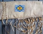 Native American Indian Beaded Rifle Scabbard Sioux Style Suede Leather