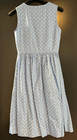 Children s Traditional Dirndl Sleeveless Blue  White Patterned Size 140 By Der Wildsch  tz