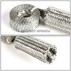 Braided Stainless Steel Vacuum fuel radiator oil Line Dress-up Hose Cover Black