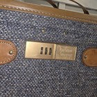 Hartmann Tweed   Belting Leather Train Case Vtg Luggage Make-up Cosmetic Case