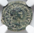 Trajan Caesar 98-117 Ad Judaea Tiberias Roman Empire Ae 15 Caesar Coin  Ngc Ch F