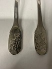 Vintage Silverplate Teddy Bear Baby Spoon Fork Set Child Feeding Utensils